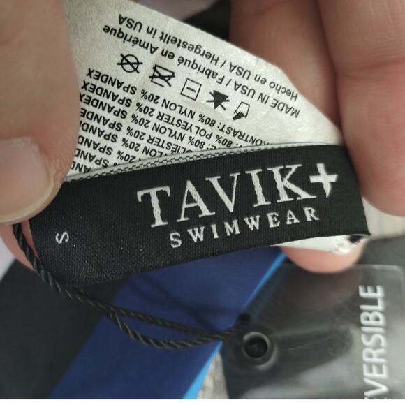 Tavik Swimwear NWT Size Small Multicolor Stripe Daydreamer Reversible Bikini Top - Picture 3 of 5